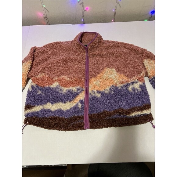 Wild Fable Sherpa Jacket XL Mountain Landscape - Picture 4 of 7